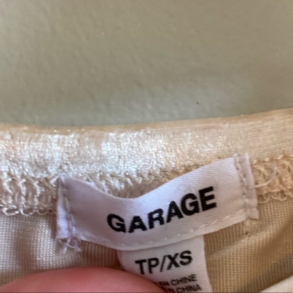 new garage velvet bustier top - Picture 3 of 3